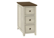 ACCENT TABLE - 24"H / ANTIQUE  VENEER