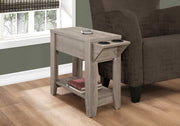 TABLE D'APPOINT - 23"H / ESPRESSO AVEC PORTE-VERRE 
