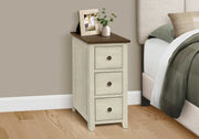 ACCENT TABLE - 24"H / ANTIQUE  VENEER
