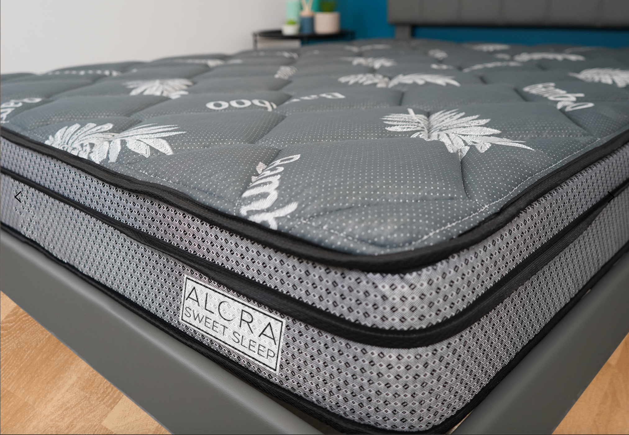 Side view of double-sided reversible mattress showing balanced thickness